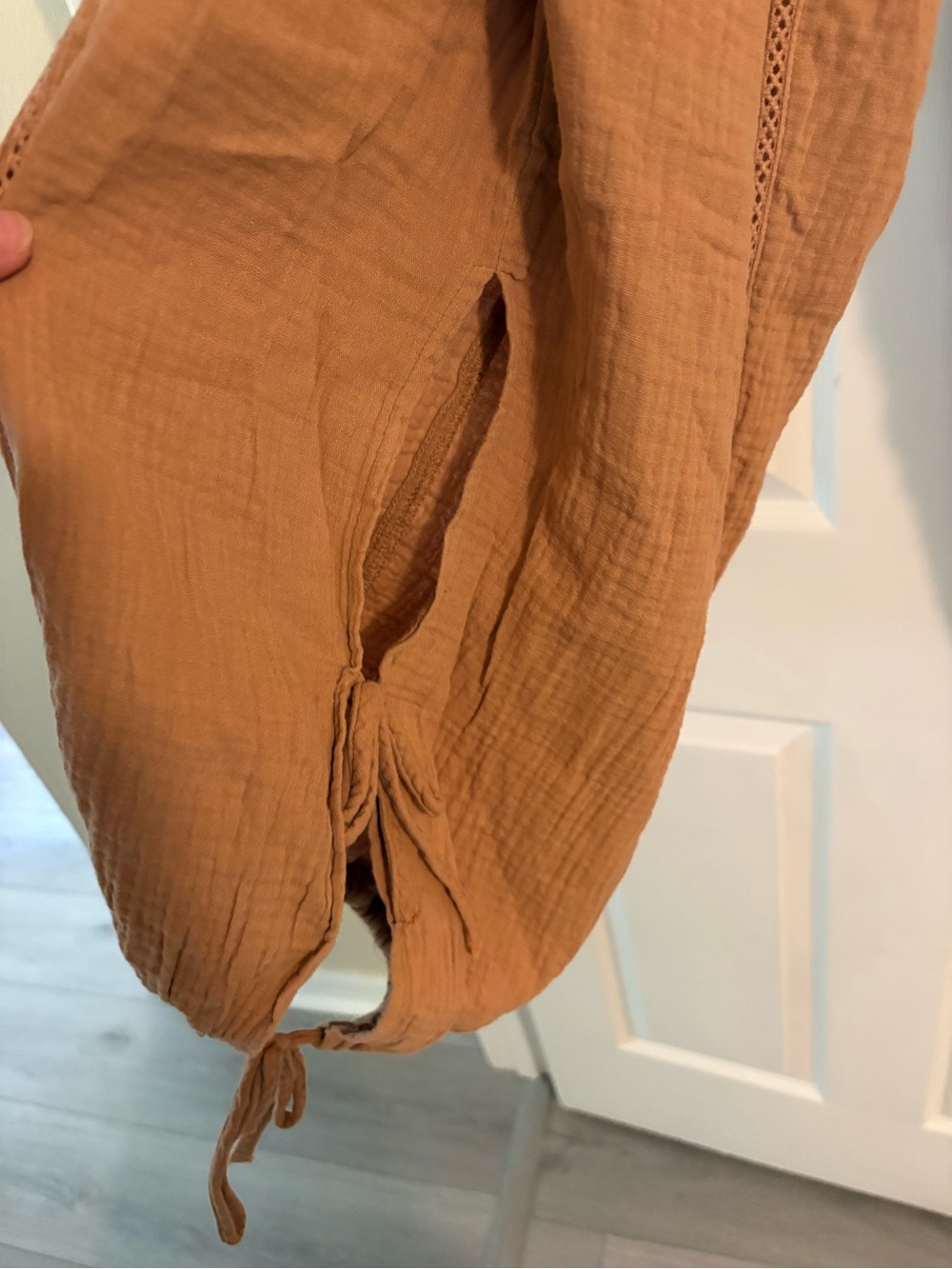 torrid Tan Ribbed Drawstring Pants - Picture 3 of 5